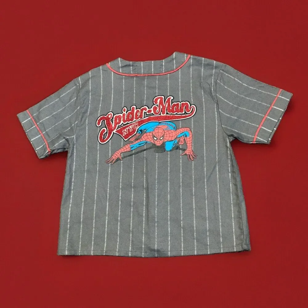 Marvel Spiderman NYC Gray Baseball Shirt Boys Size 2T